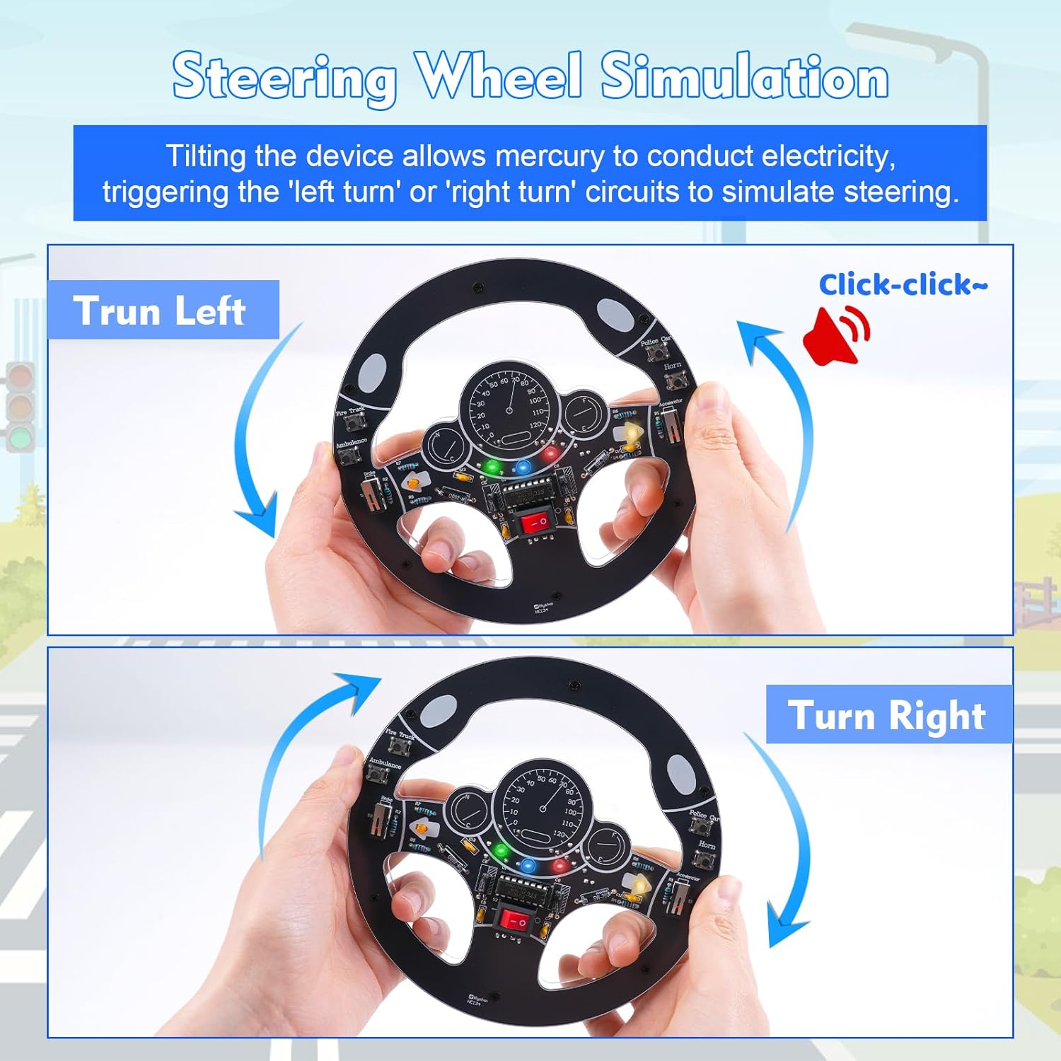 Car Steering Wheel DIY Solderi - Diy Electronics Kits For Adults recension och pris
