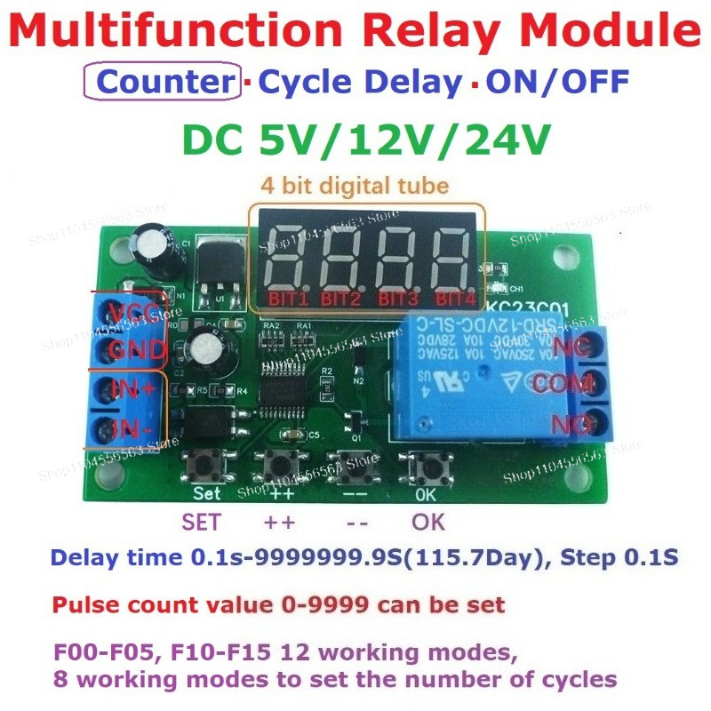Multifunction Pulse Counter Sw - Relay Module 5V recension och pris