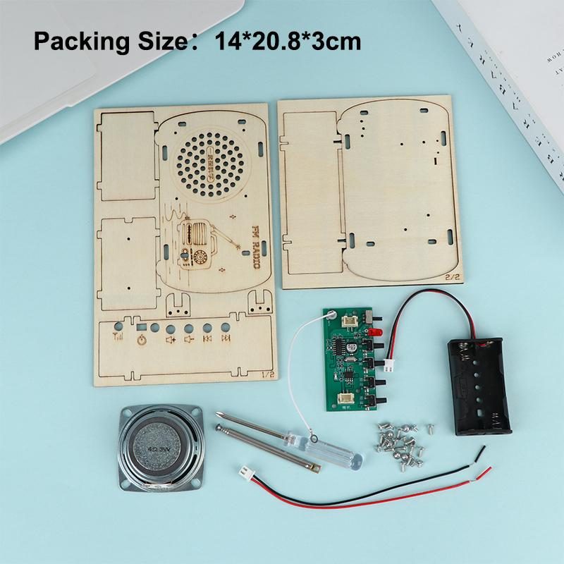 DIY Wooden FM Radio Kit Vintag - Diy Electronics Projects For Kids recension och pris