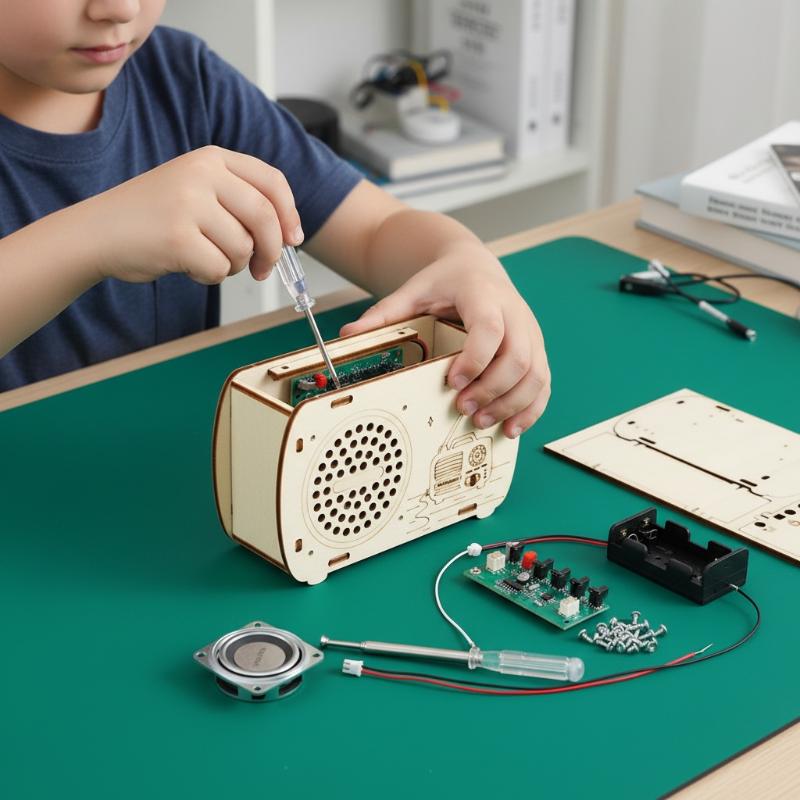 DIY Wooden FM Radio Kit Vintag - Diy Electronics Projects For Kids recension och pris