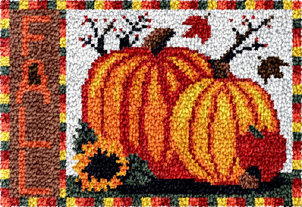 Pumpkin Latch hook kit with pr - Diy Electronics Kits For Adults recension och pris