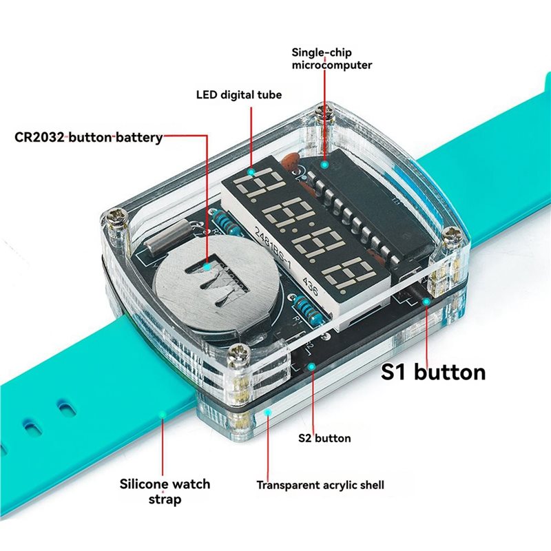 2X DIY Watch LED Watch Electro - Diy Electronics Watch recension och pris